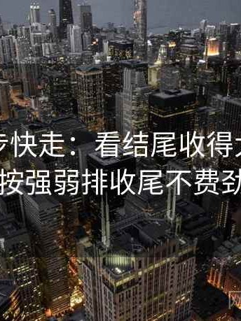 推特三步快走：看结尾收得太紧吗做把证据按强弱排收尾不费劲但管用