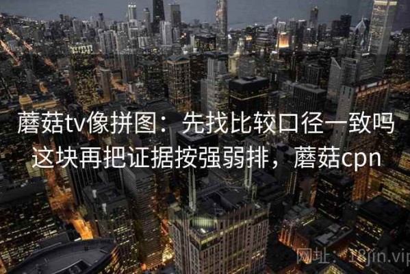 蘑菇tv像拼图：先找比较口径一致吗这块再把证据按强弱排，蘑菇cpn