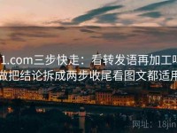 91.com三步快走：看转发语再加工吗做把结论拆成两步收尾看图文都适用